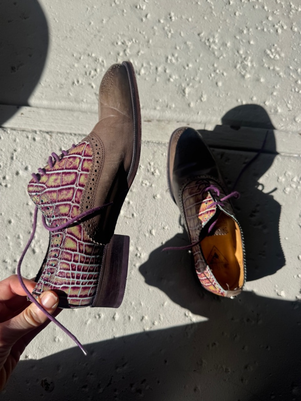 John Fluevog Wingtip Lace-Up Shoes